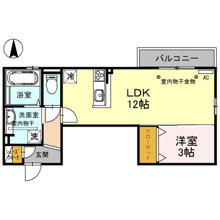 ヤードコート（302） 間取り図画像