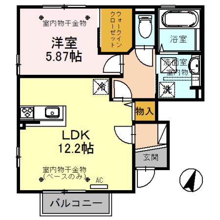 ワイ・ヴィレッジ（101） 間取り図画像