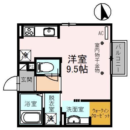 ジェンティーレＳ（201） 間取り図画像