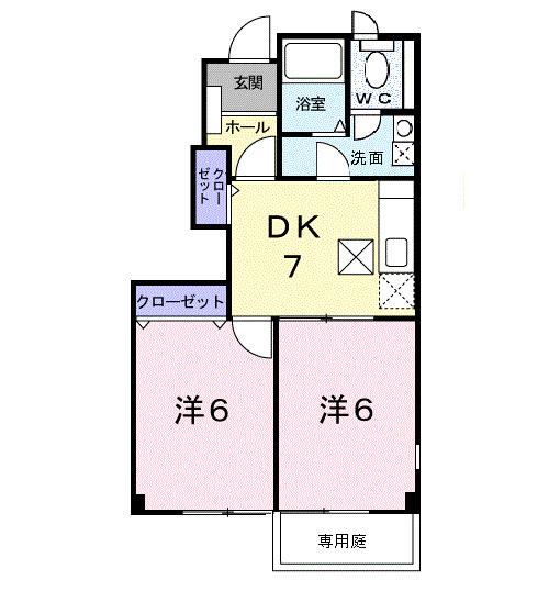 花みずき（101） 間取り図画像