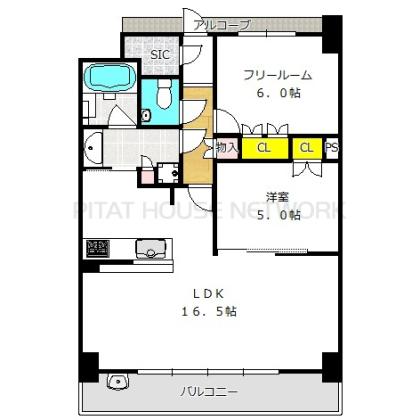 クレヴィア大阪同心ウエスト 間取り図写真