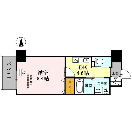 オアシス梅田（0602） 間取り図画像