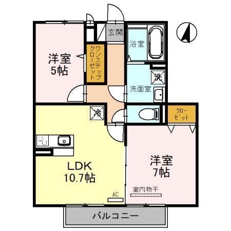 セジュール稲田本町（203） 間取り図画像