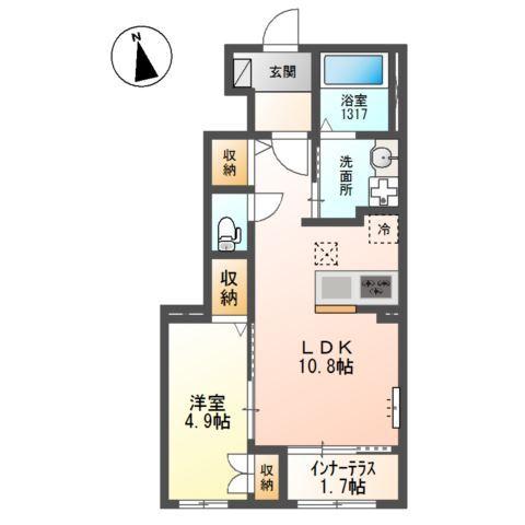 The NOOK west 間取り図画像