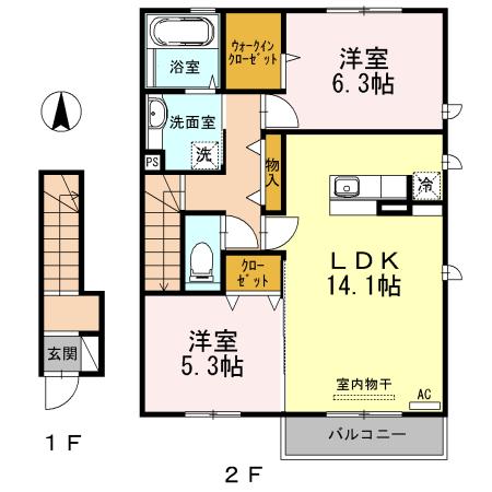 コンフォートＮ（203） 間取り図画像