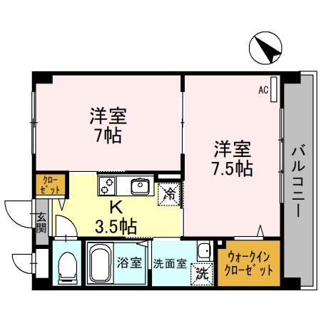 プラム・サン（302） 間取り図画像
