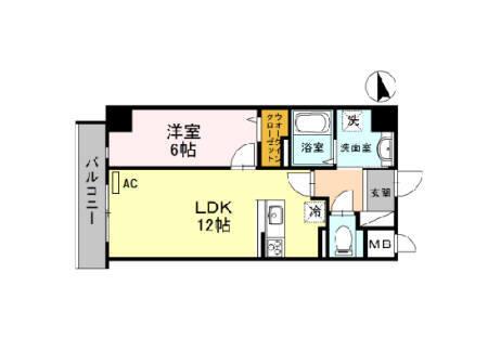 LAZO上汐（502） 間取り図画像