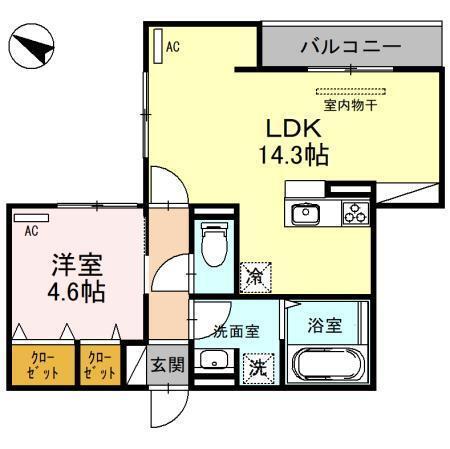 アルデバラン〜新高（202） 間取り図画像