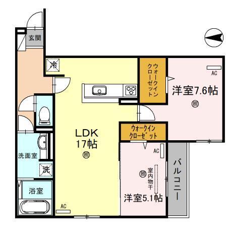 スペチアーレ巽中　C棟（202） 間取り図画像