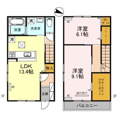 ルミエール北河堀（101） 間取り図画像
