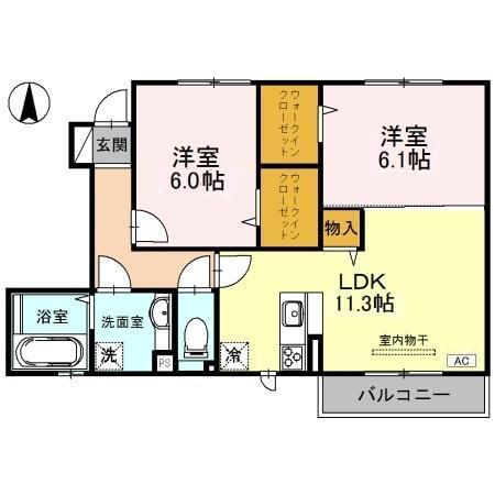 セント コリーヌ　A棟（102） 間取り図画像