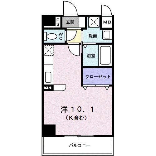 プラティーク　ベリエ（203） 間取り図画像