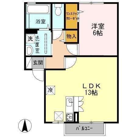 コンフォート杭全（105） 間取り図画像