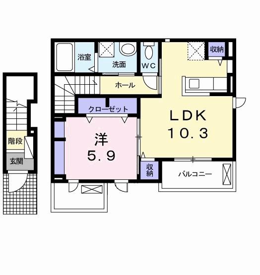 セレスコート花園（203） 間取り図画像