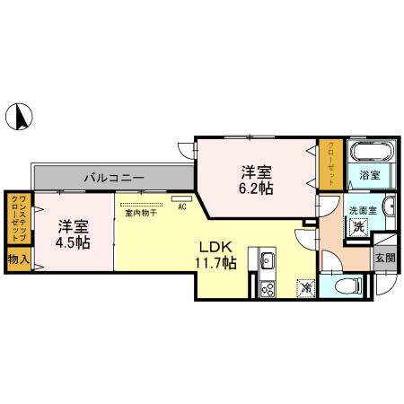 La Luce（202） 間取り図画像