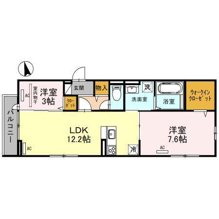 D-ROOM墨江（303） 間取り図画像