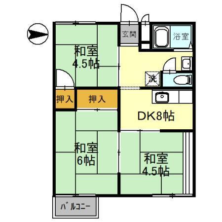 ハイツ福田（201） 間取り図画像