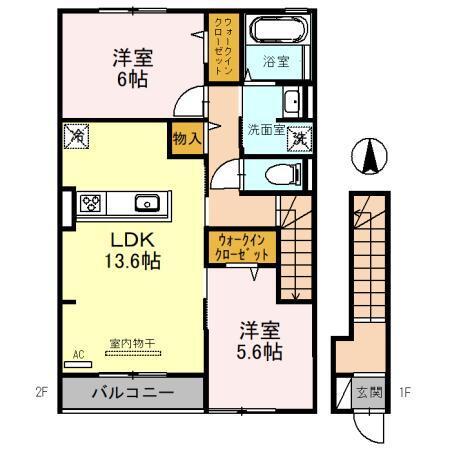 ファミールD希Ⅲ（203） 間取り図画像