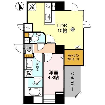 プレミアム菱屋西（703） 間取り図画像