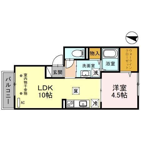 フォートレスⅢ（102） 間取り図画像