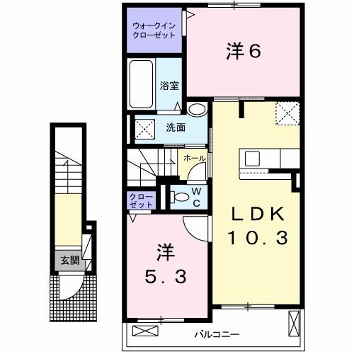 グランノーブルⅡ（203） 間取り図画像