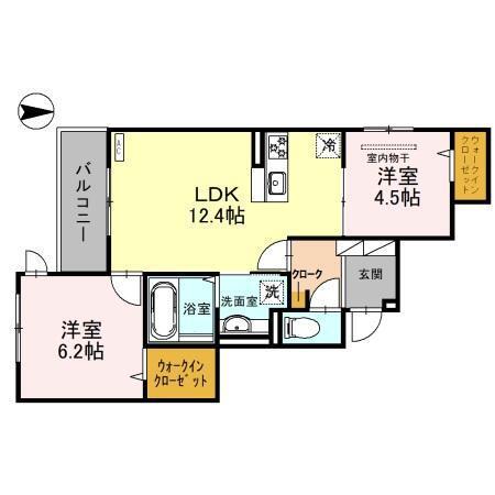 アン　シャンテ（102） 間取り図画像