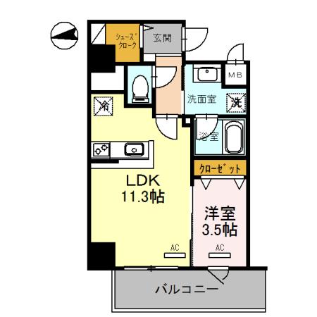 パンセ新町（601） 間取り図画像