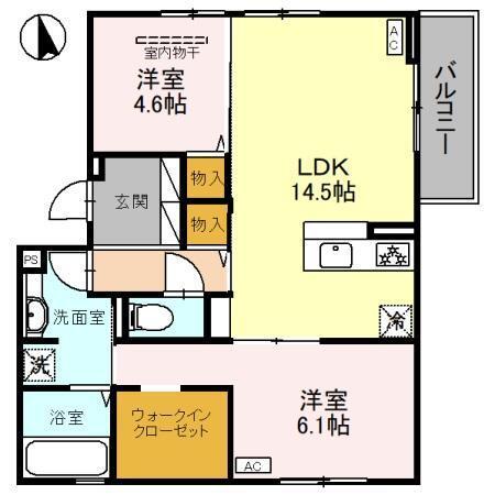 Vier Casa B（201） 間取り図画像