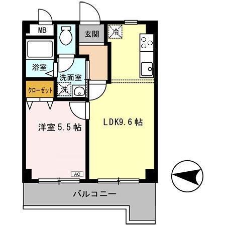 ヌカタヒルズ（303） 間取り図画像