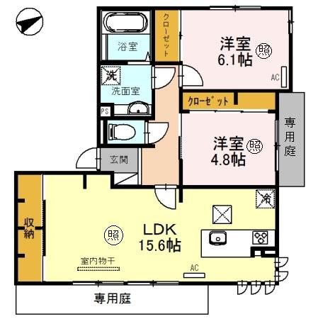 CIELO AZUL（101） 間取り図画像