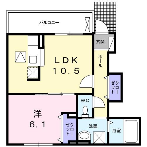 ビューテラス（101） 間取り図画像