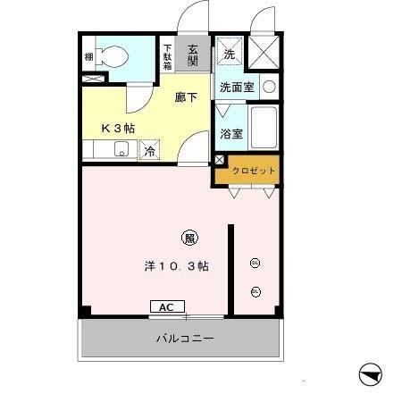 シャトルウエスト（202） 間取り図画像