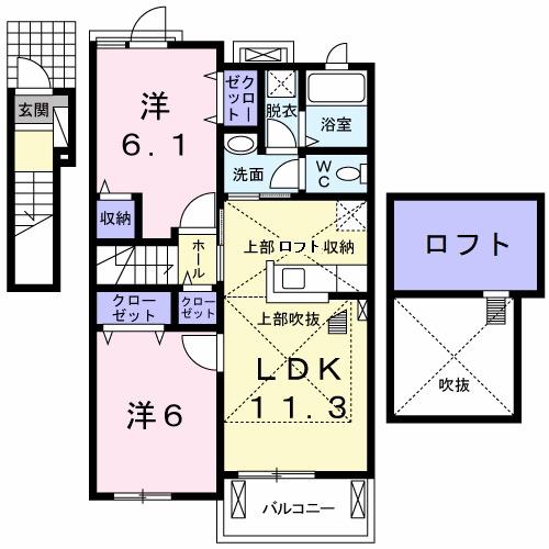コッティⅠ（206） 間取り図画像