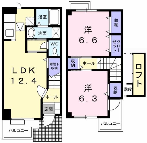 エルパティオ小路東　（Ｄ棟）（101） 間取り図画像
