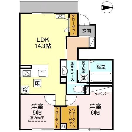 グルーヴィフィールド（103） 間取り図画像