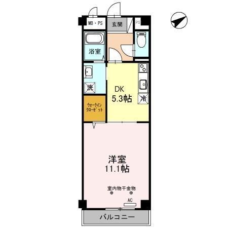 Ｌａ　ｇｒａｃｉｅｕｓｅ　玉川（205） 間取り図画像