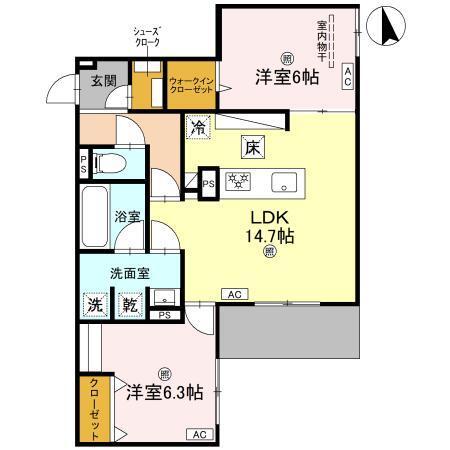 グリーンコート杭全（103） 間取り図画像