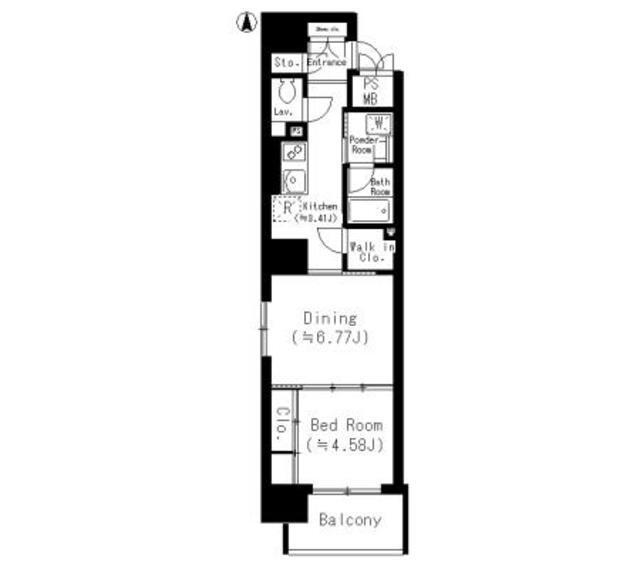 ネット　フローラ立売堀（503） 間取り図画像
