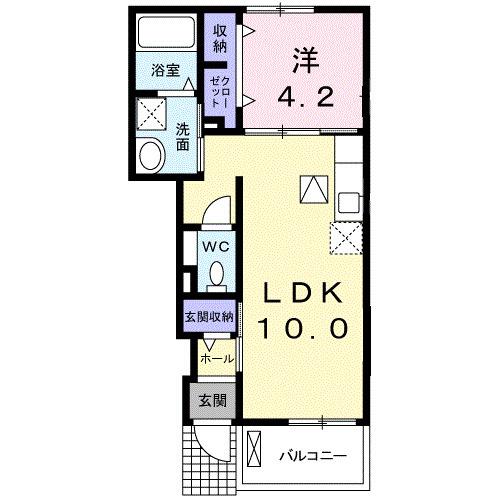 プラシード（102） 間取り図画像