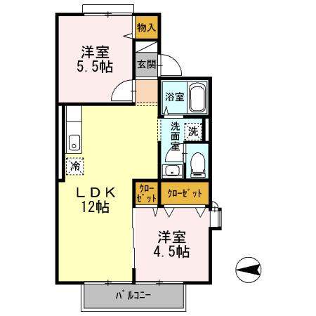クレスト・シティー・ビュー（103） 間取り図画像