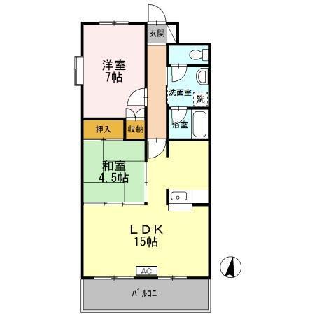 サニーコート暁（106） 間取り図画像