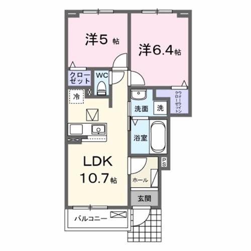 ラ・テールⅠ（102） 間取り図画像