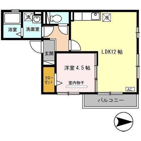メイト平野（202） 間取り図画像
