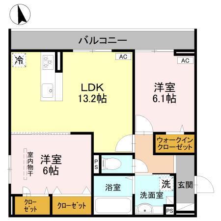 エクシードⅡ（205） 間取り図画像