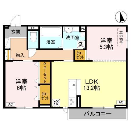 エクシードⅡ（202） 間取り図画像