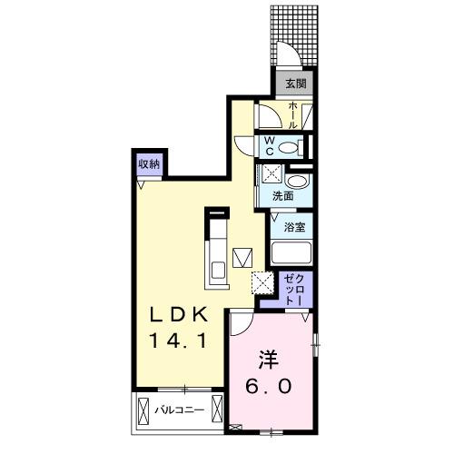 ラ　カーサ　クラーダ（101） 間取り図画像