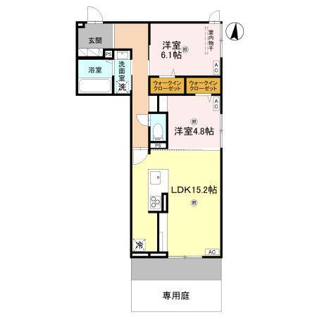 D-ROOM中小阪（101） 間取り図画像
