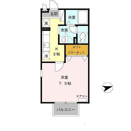 アディック東花園（203） 間取り図画像
