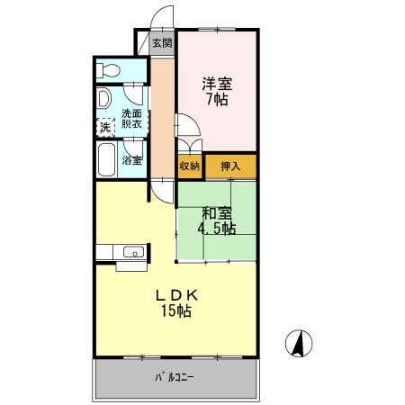 サニーコート暁（103） 間取り図画像
