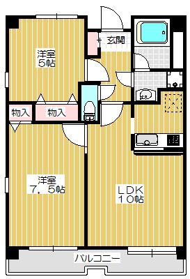 アスペック天満橋（301） 間取り図画像